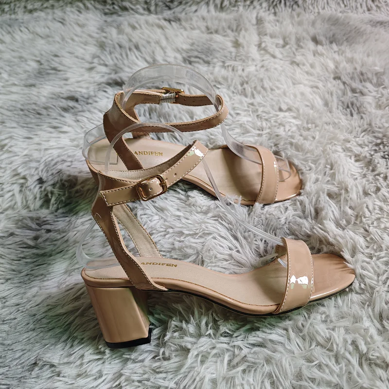 Low Block Heel Pump - Women Chunky Sandals New Summer Sexy