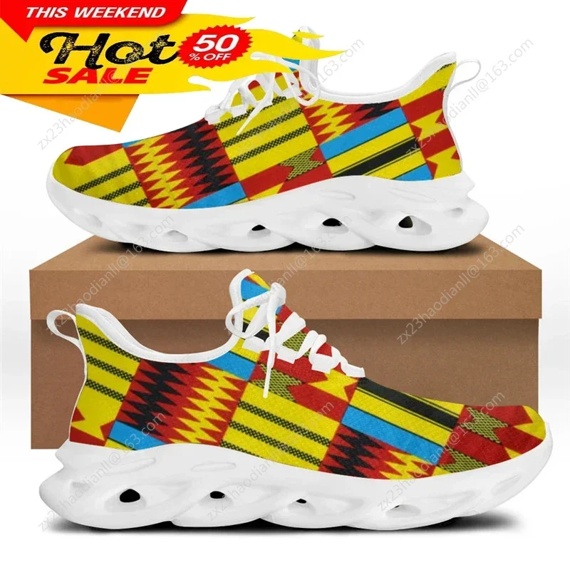African Ethnic Tribal Pattern  - مراجعة Women Shoes Running وسعره