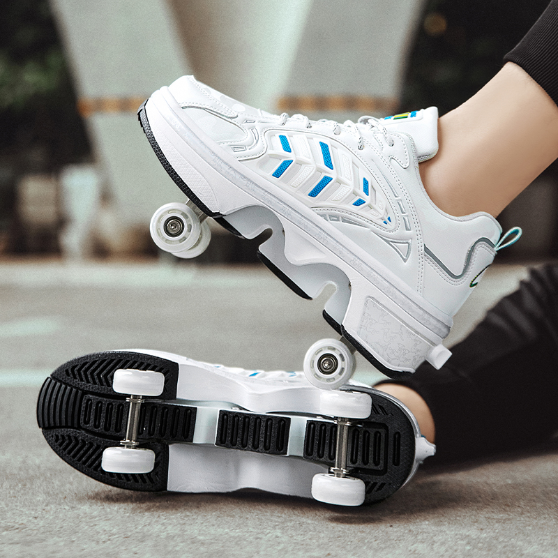4 Wheels Retractable Roller Sk - مراجعة Women'S Shoes To Men'S وسعره