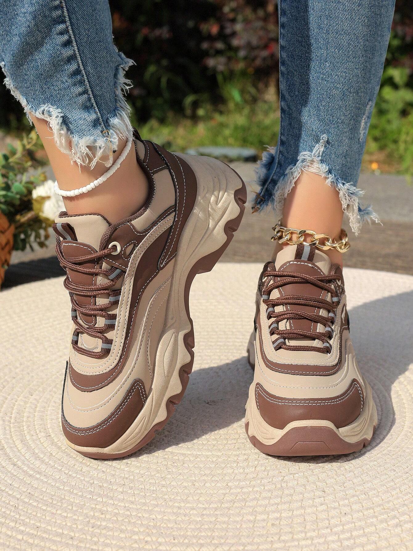 Chunky Sneakers Korean Style B - مراجعة Women'S Shoes Running Sports وسعره