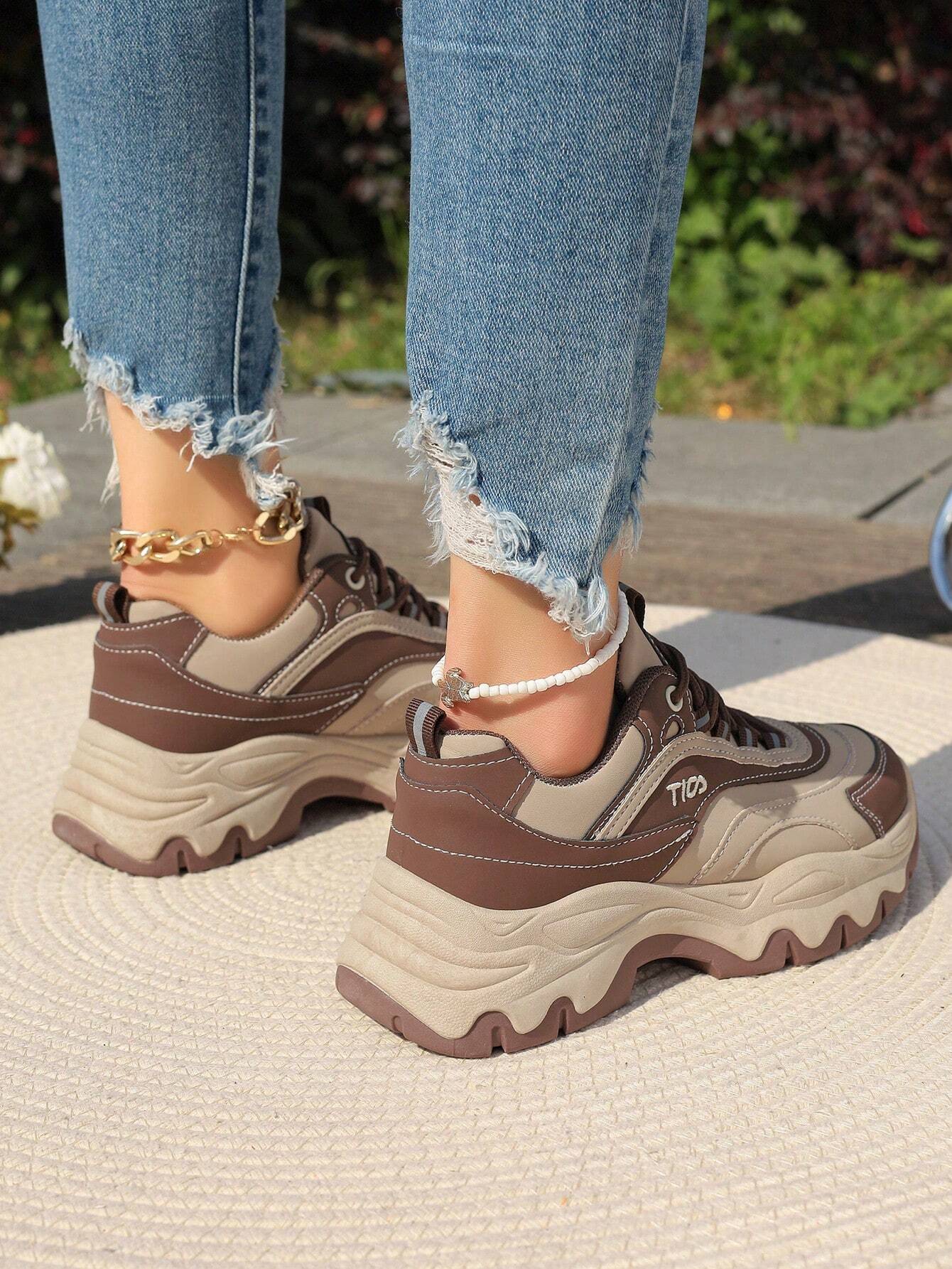 Chunky Sneakers Korean Style B - مراجعة Women'S Shoes Running Sports وسعره