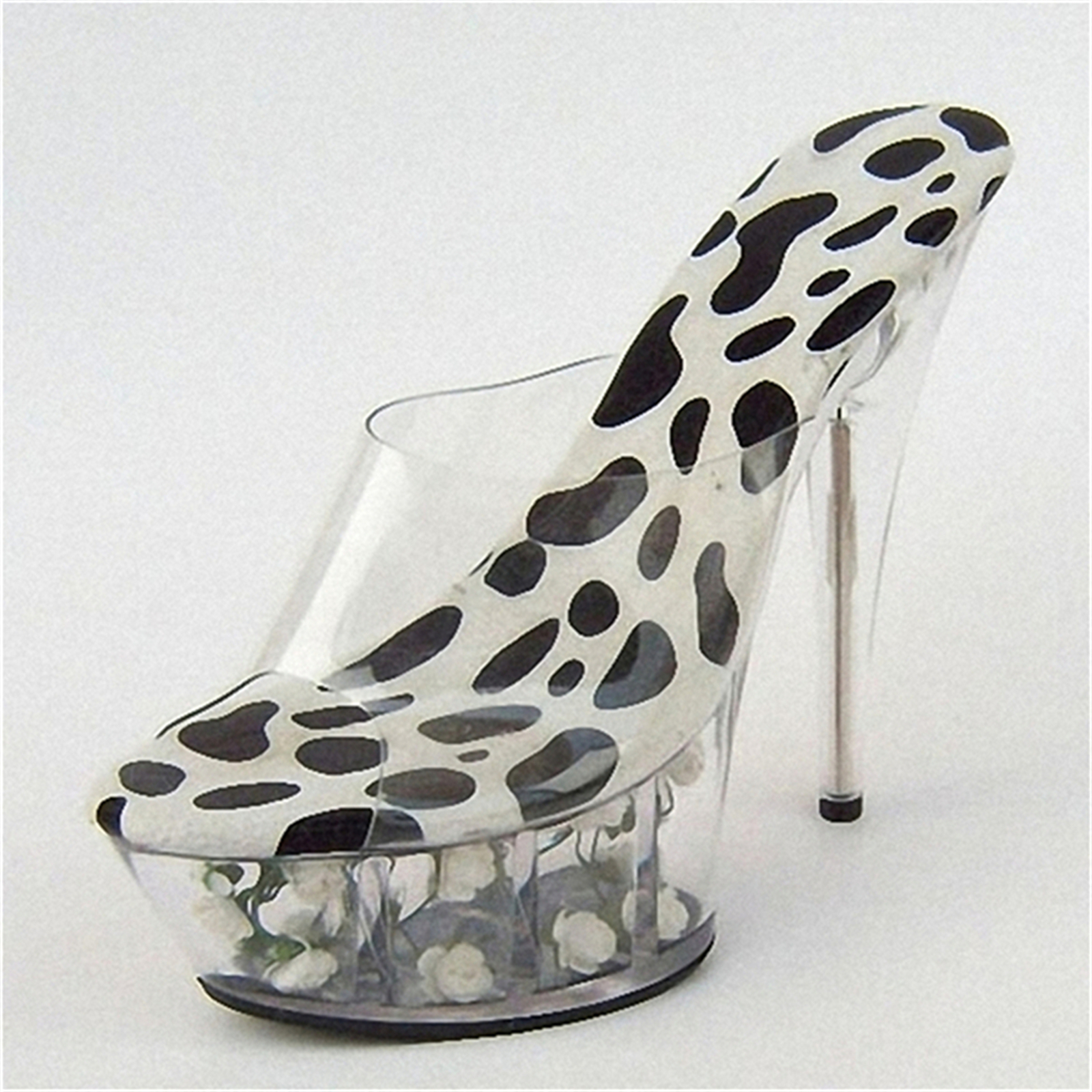 ​15CM Animal Print Platform He - مراجعة Leopard Print Heels وسعره