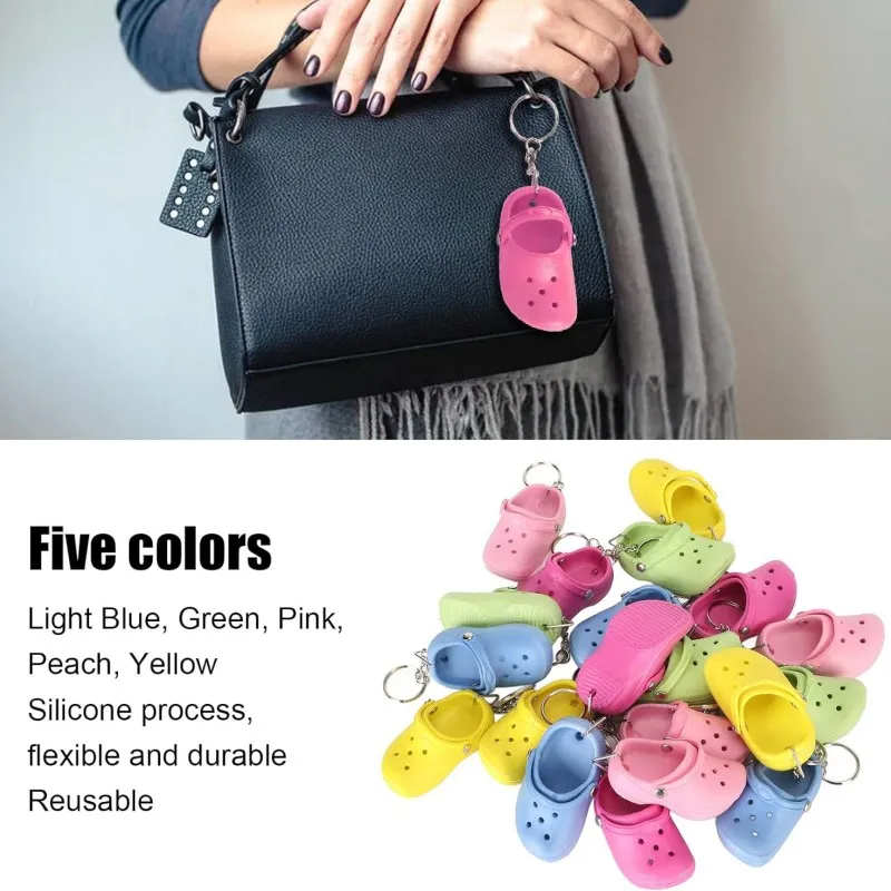 1PC Mini Slipper Shoes Keychai - مراجعة Women'S Shoes Crocs وسعره