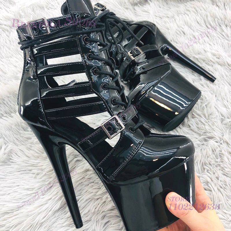 Pink Patent Leather Striped Ho - مراجعة Women Shoes Model وسعره