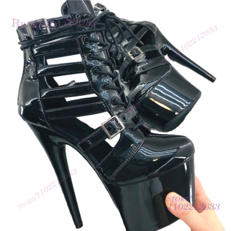 Pink Patent Leather Striped Ho - مراجعة Women Shoes Model وسعره