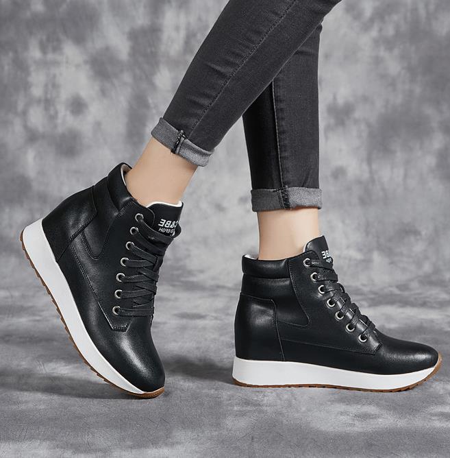 7CM Genuine Leather Women Ankl - مراجعة Mesh Sneaker Women وسعره