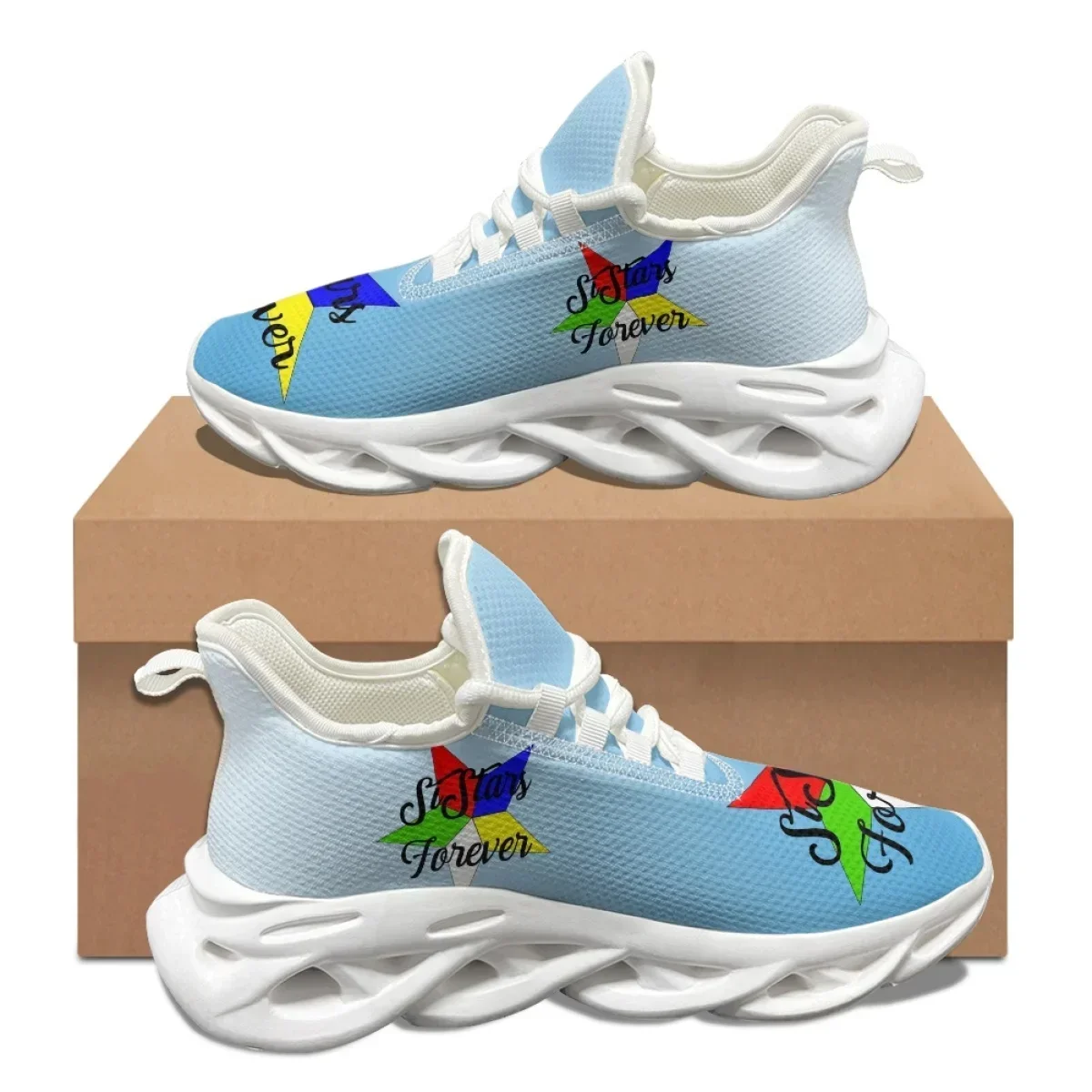 Sky Blue Pentagram OES Pattern - مراجعة Women'S Shoes For Tennis وسعره