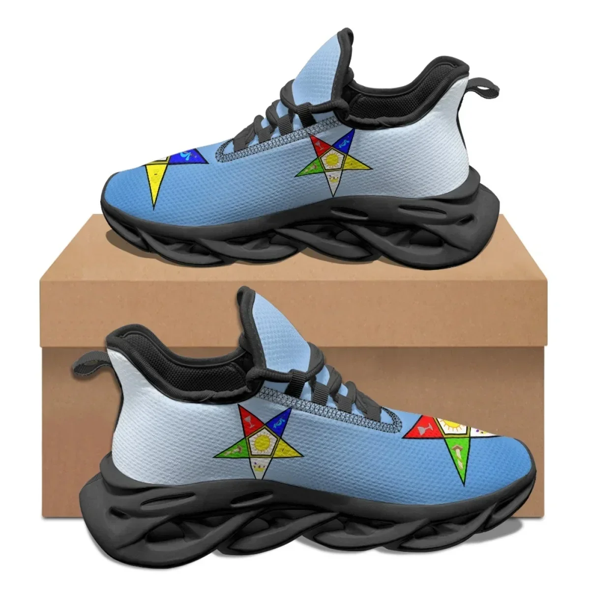 Sky Blue Pentagram OES Pattern - مراجعة Women'S Shoes For Tennis وسعره