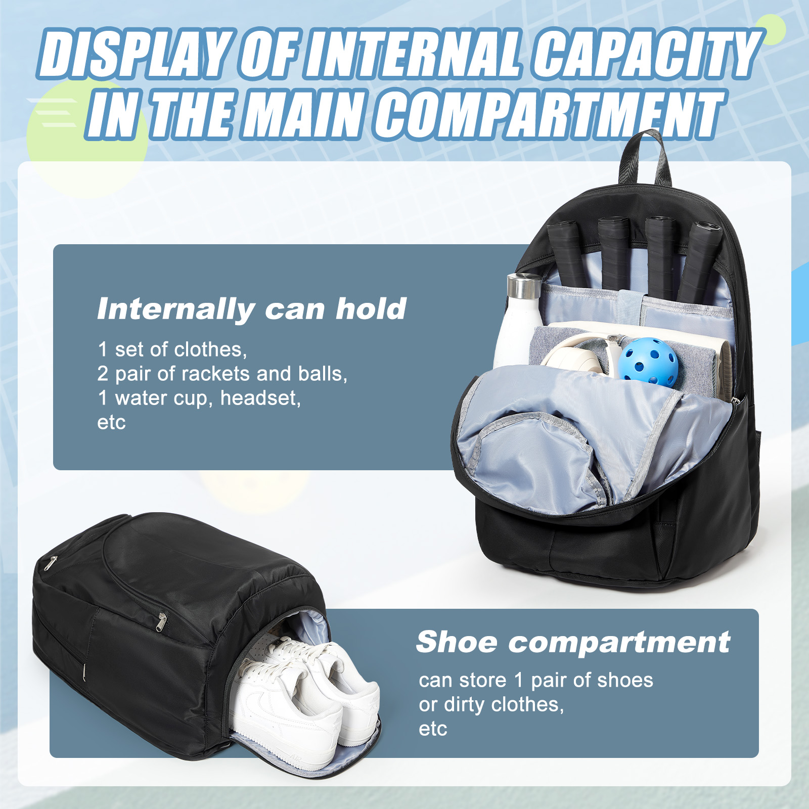 Tennis Bag Tennis Backpack 2 R - مراجعة Women'S Shoes To Men'S وسعره