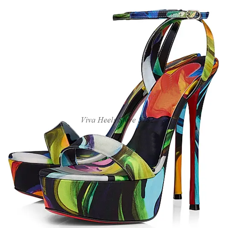 Leopard Print Satin Platform S - مراجعة Leopard Print Heels وسعره