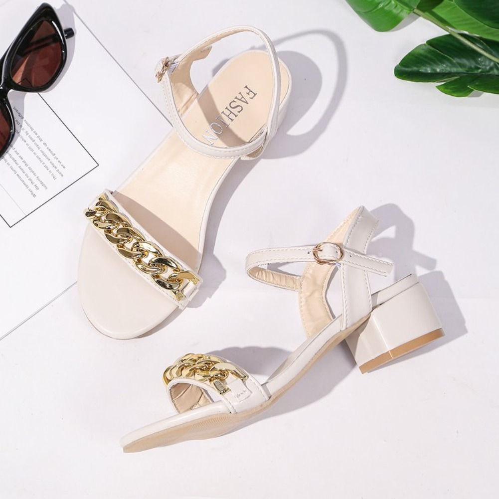 2026 Rhinestone Sandals for Wo - مراجعة Gold Chain Sandal وسعره