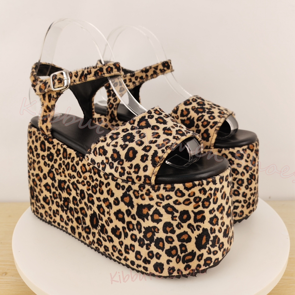 Wedge Sandal Leopard Print Pla - مراجعة Leopard Print Heels وسعره