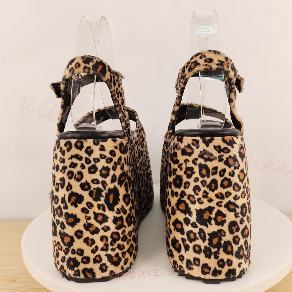 Wedge Sandal Leopard Print Pla - مراجعة Leopard Print Heels وسعره
