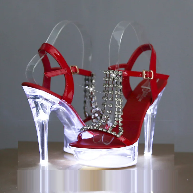 LED Light Up High Heels Pole D - مراجعة Women Shoes Model وسعره