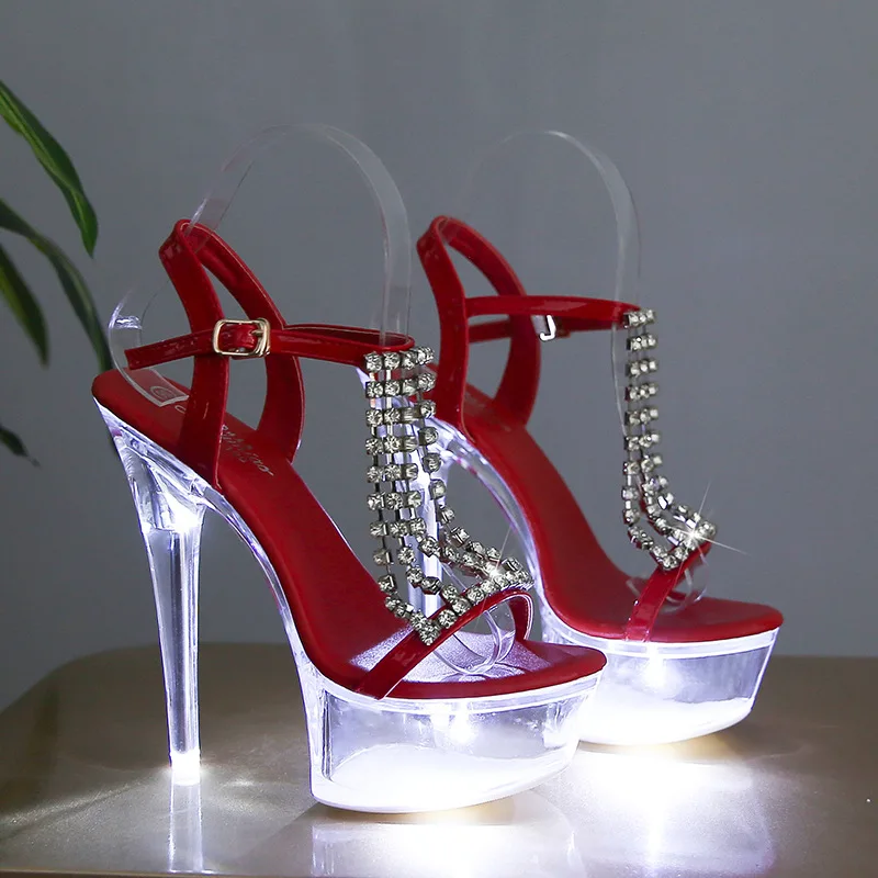 LED Light Up High Heels Pole D - مراجعة Women Shoes Model وسعره