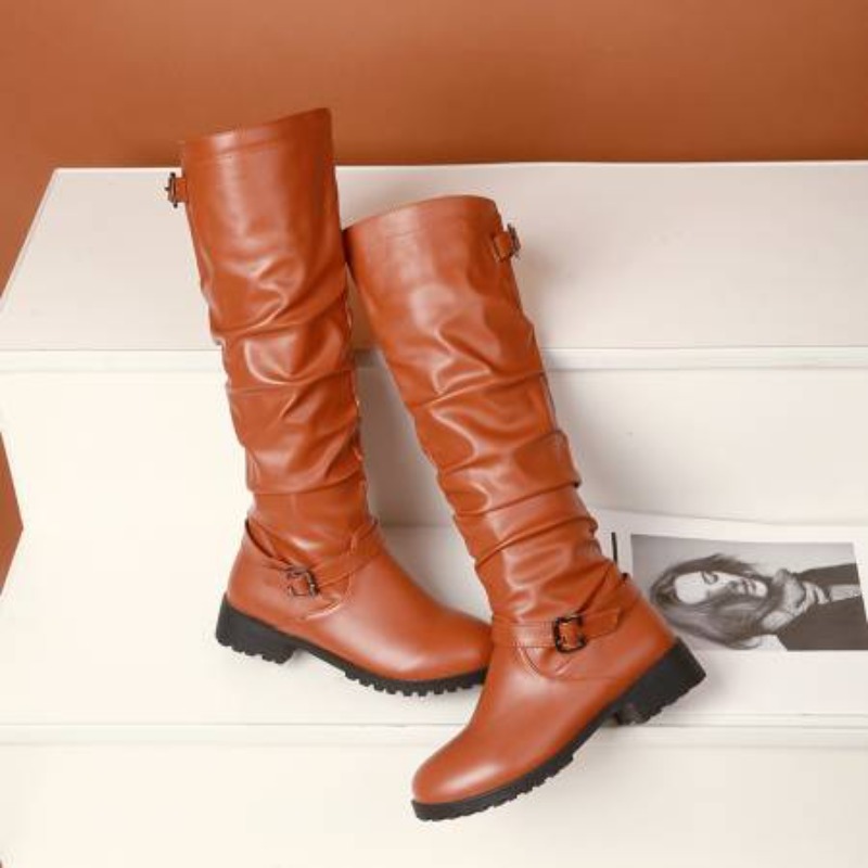 2025 Female Zip Leather Knee H - مراجعة Women'S Shoes Easy Street وسعره