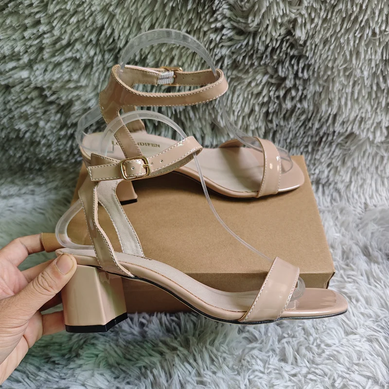 Women Chunky Sandals New Summe - مراجعة Low Block Heel Pump وسعره
