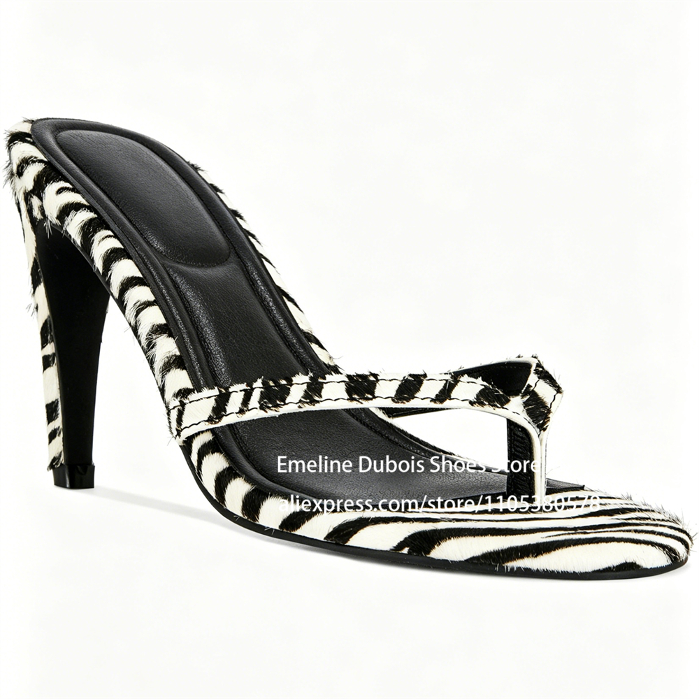 Zebra Print Pony Hair High Hee - مراجعة Leopard Print Heels وسعره