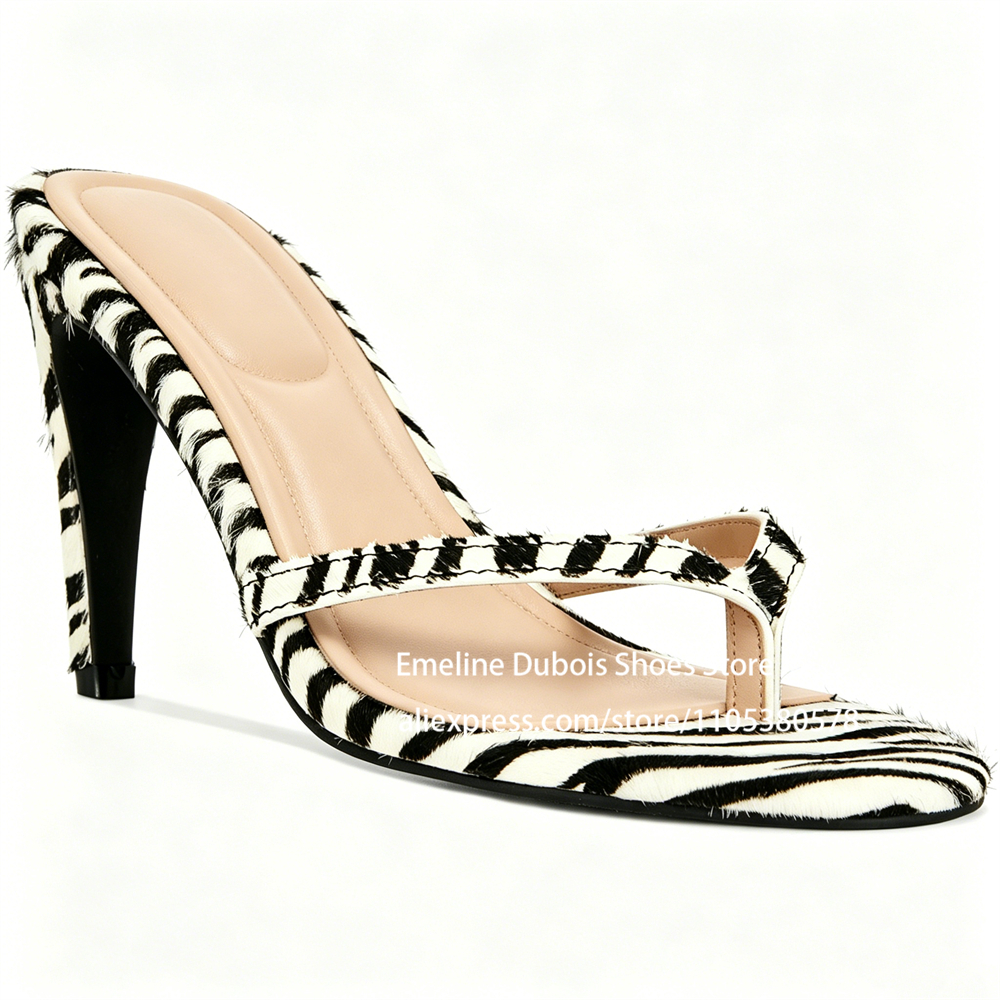 Zebra Print Pony Hair High Hee - مراجعة Leopard Print Heels وسعره