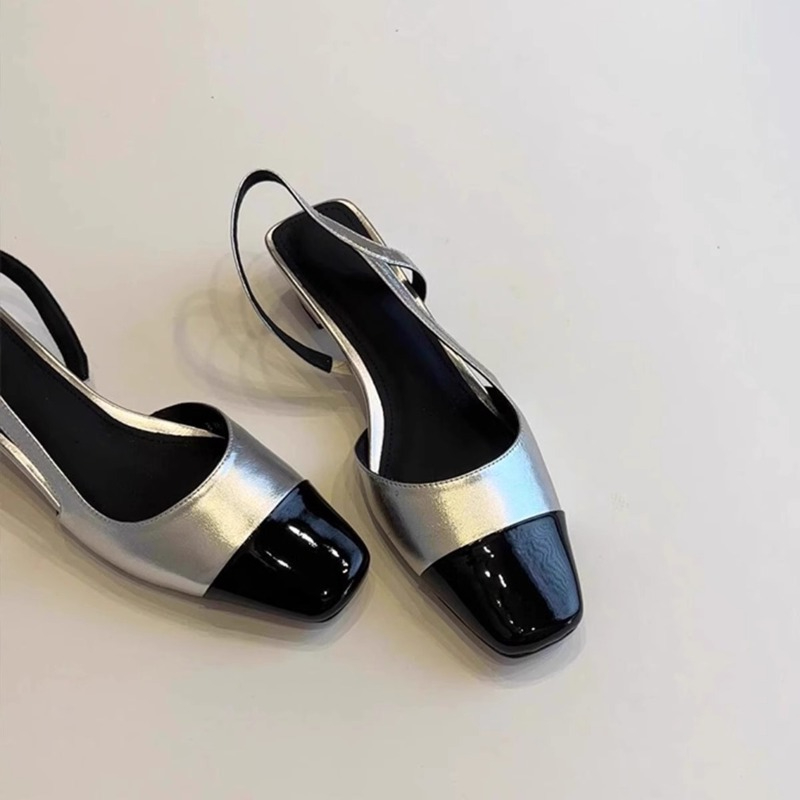 Women's Real Cowhide Sandals S - مراجعة Low Block Heel Pump وسعره