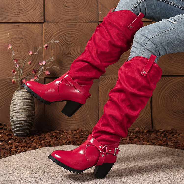 Pleated Women's Knee High Boot - مراجعة Women'S Shoes Easy Street وسعره