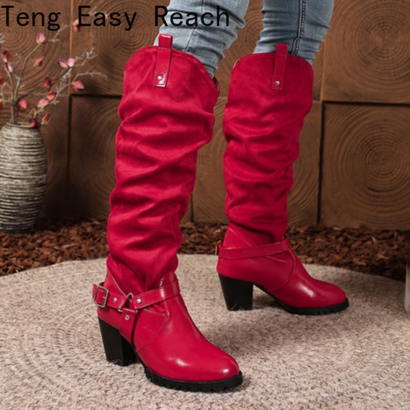 Pleated Women's Knee High Boot - مراجعة Women'S Shoes Easy Street وسعره