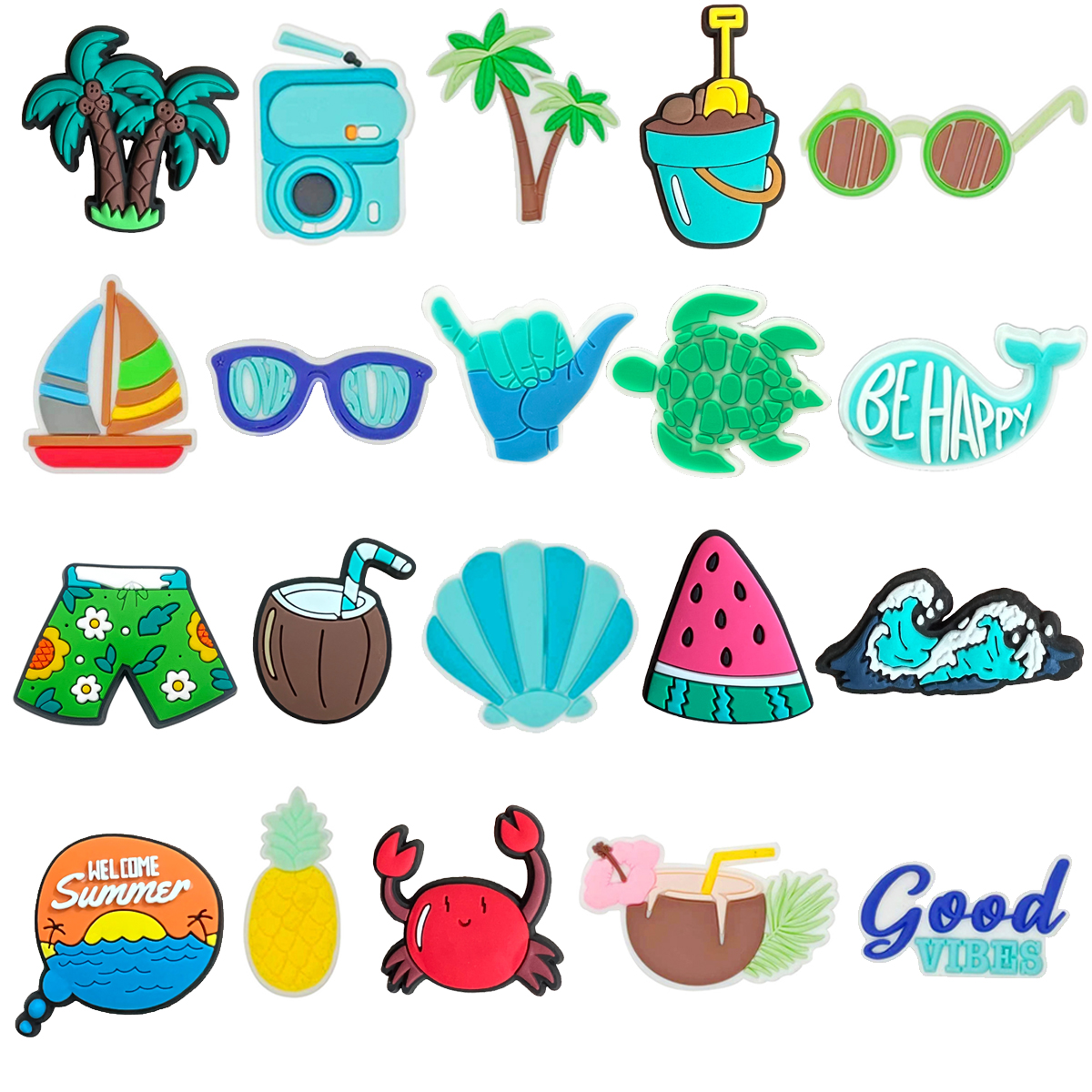 Summer Beach Coco Shoe Charms  - مراجعة Women'S Shoes Crocs وسعره