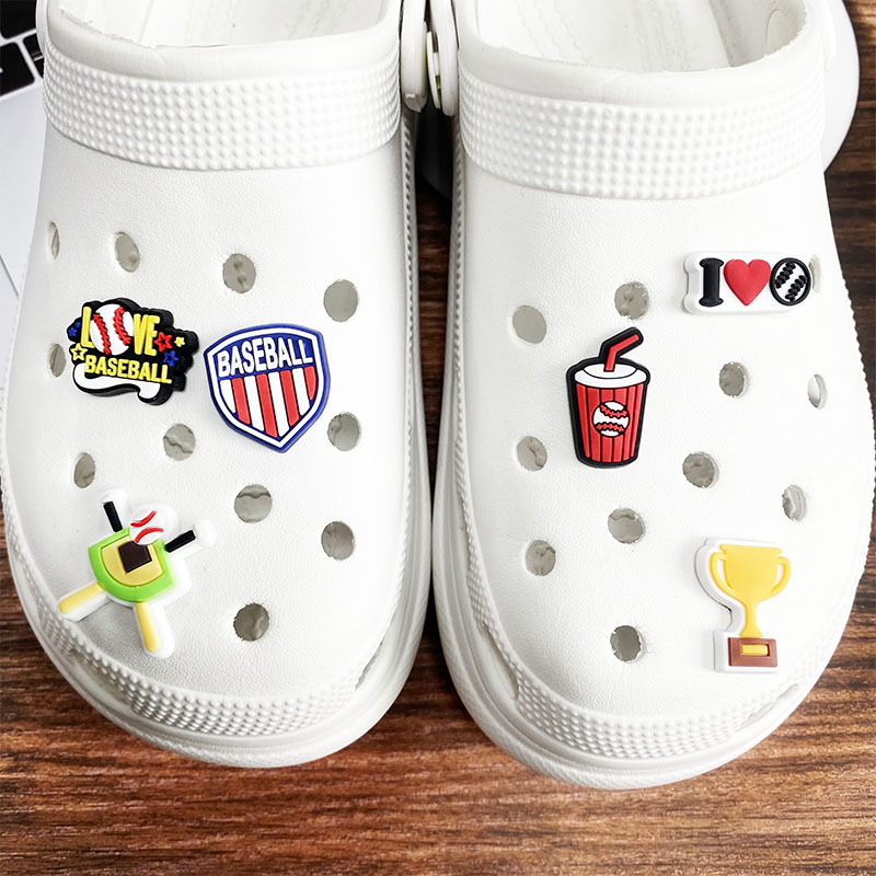 Hot 1Pcs PVC Love Baseball Sho - مراجعة Women'S Shoes Crocs وسعره