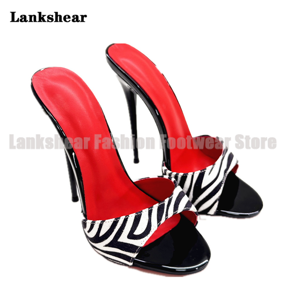Zebra Print High Heel Mules Re - مراجعة Leopard Print Heels وسعره