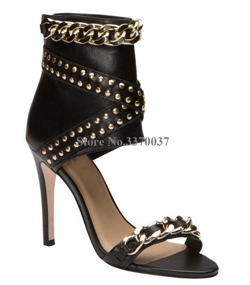Western Fashion Women Open Toe - مراجعة Gold Chain Sandal وسعره