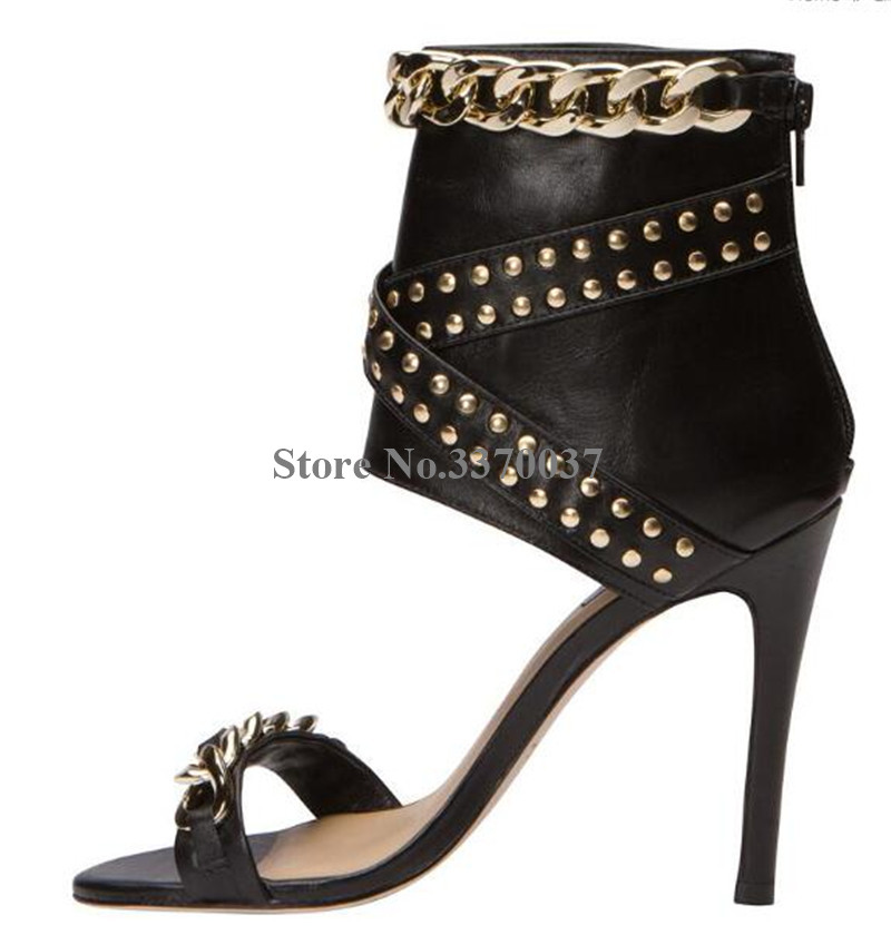 Western Fashion Women Open Toe - مراجعة Gold Chain Sandal وسعره