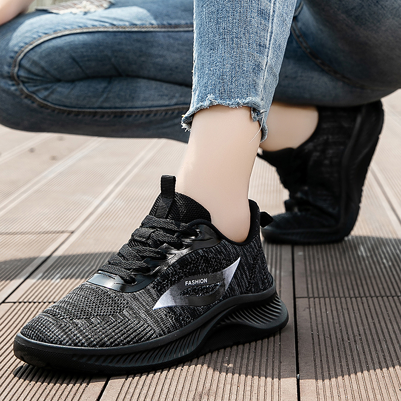 2025 Autumn Black Knitted Shoe - مراجعة Women'S Shoes Running Sports وسعره