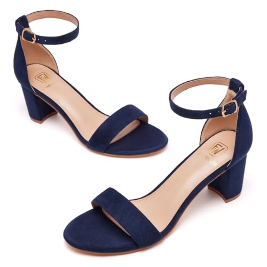 FW FRAN WILLOR Women Open Toe  - مراجعة Low Block Heel Pump وسعره