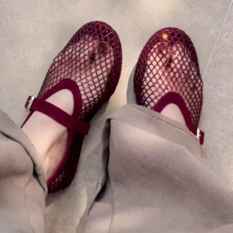 Hollow Rhinestone Baotou Sanda - مراجعة Women Shoes Model وسعره