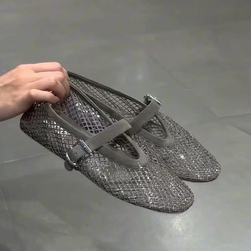 Hollow Rhinestone Baotou Sanda - مراجعة Women Shoes Model وسعره