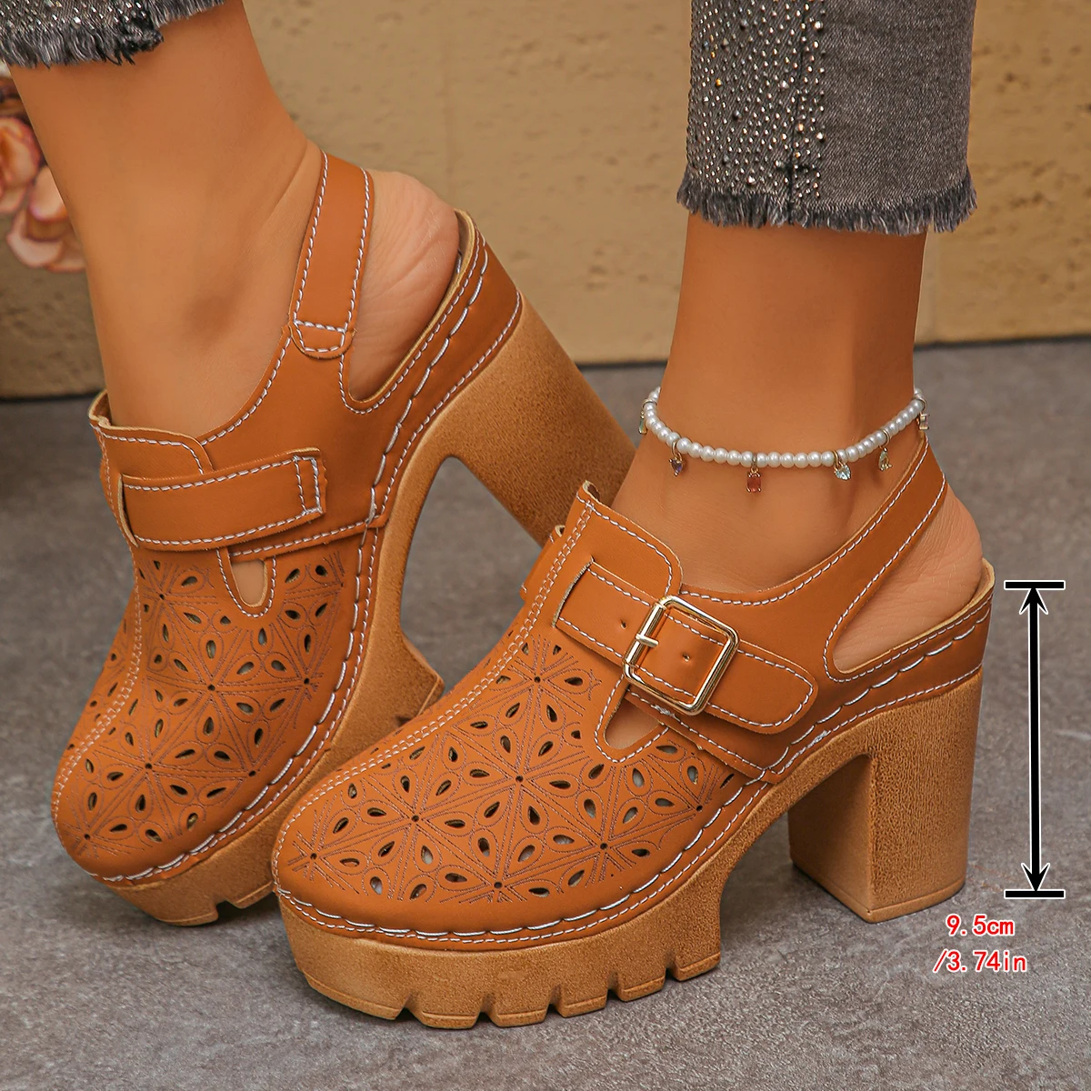 Large Size Women's Thick Heel  - مراجعة Women Shoes Model وسعره