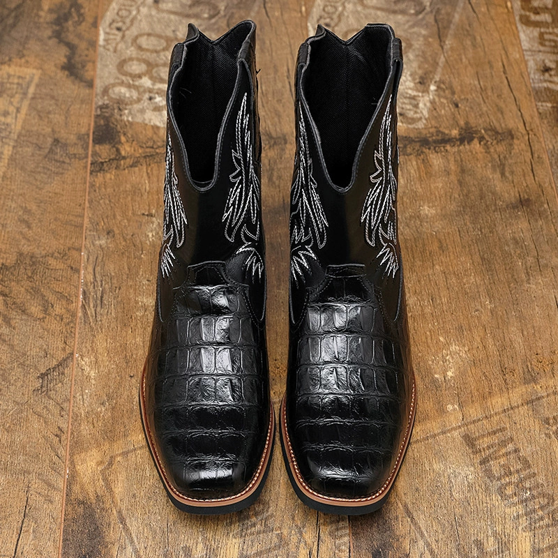 Men's Croc-Embossed Western Co - مراجعة Women'S Shoes Crocs وسعره