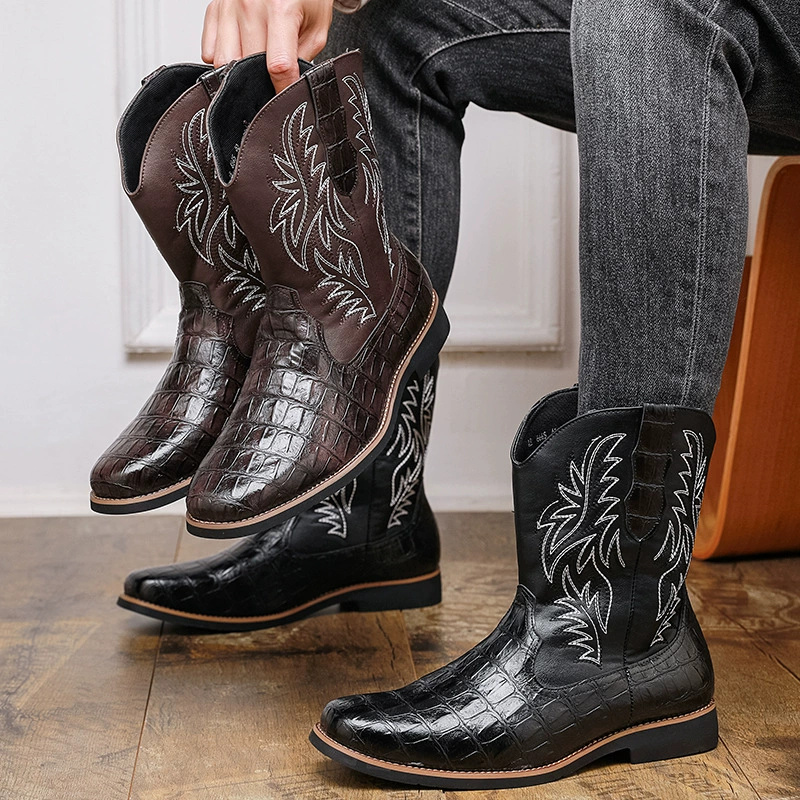 Men's Croc-Embossed Western Co - مراجعة Women'S Shoes Crocs وسعره