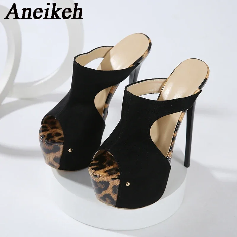 Aneikeh Summer Extreme Platfor - مراجعة Leopard Print Heels وسعره