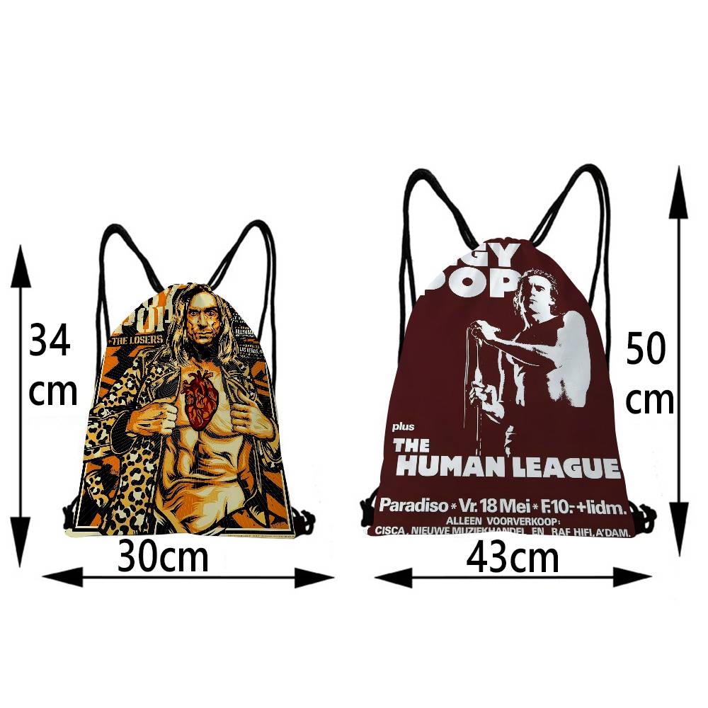 Iggy Pop Band Drawstring Bag G - مراجعة Women'S Shoes Back To School وسعره