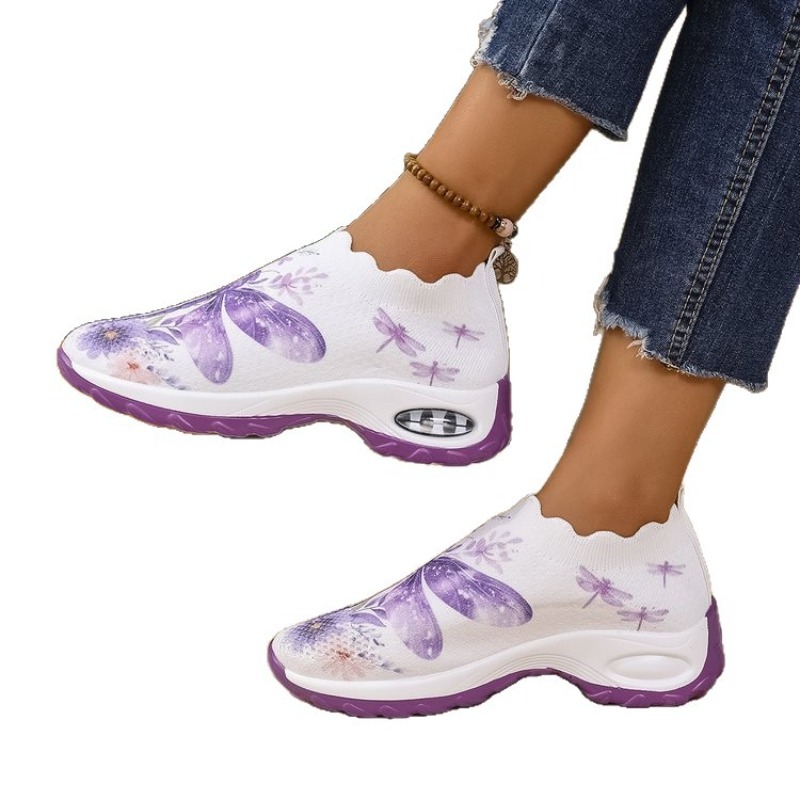 Women's Butterfly Rhinestone S - مراجعة Mesh Sneaker Women وسعره